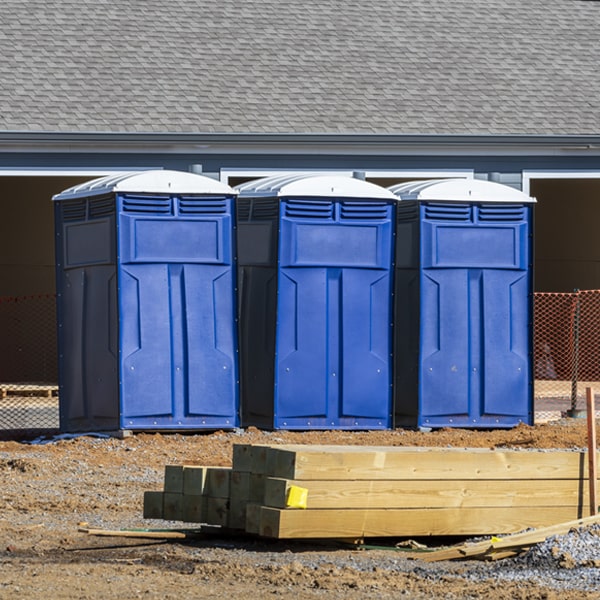 what is the maximum capacity for a single portable toilet in Gilboa Ohio